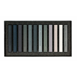 Pastellfargestifter Hard Grey Tones 12-sett i gruppen Kunstnermateriell / Kritt og blyanter / Pastellkritt hos Pen Store (125972)