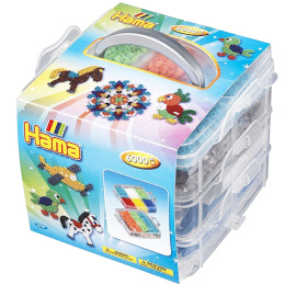 Midi Oppbevaring Liten + 6000 Perler i gruppen Hobby & Kreativitet / Skape / Rørperler og tilbehør hos Pen Store (126039)