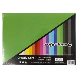 Farget papir basic A4 180g i gruppen Kids / Kul og læring / Papir og Tegneblokker / Farget papir for barn hos Pen Store (126470)