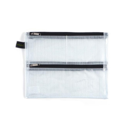 Lomme Mesh Dubbelzipper A5 i gruppen Penner / Penntilbehør / Pennal hos Pen Store (126510)