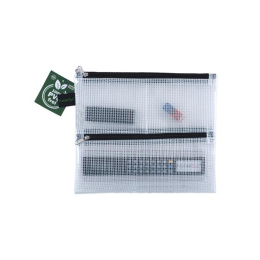 Lomme Mesh Dubbelzipper A5 i gruppen Penner / Penntilbehør / Pennal hos Pen Store (126510)