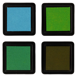 Stempelpute 4-set Grønn og lysegrønn i gruppen Hobby & Kreativitet / Hobbytilbehør / Stempler hos Pen Store (126576)