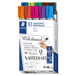 Lumocolor Whiteboard marker 10-pack 2 mm i gruppen Penner / Merking og kontor / Whiteboard tusjer hos Pen Store (126607)