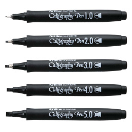 Supreme Calligraphy Pen 5-pack Black i gruppen Hobby & Kreativitet / Kalligrafi / Kalligrafipenner hos Pen Store (126768)