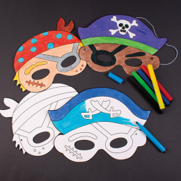 Papirmasker Pirates 12 stk i gruppen Kids / Kul og læring / Barnebursdag hos Pen Store (126871)