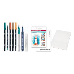 ABT Dual Watercoloring Brush set Seaside i gruppen Penner / Kunstnerpenner / Penselpenner hos Pen Store (126976)