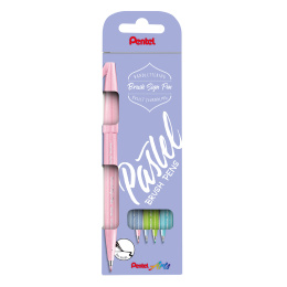 Fude Touch Sign Pen 4-set Pastel i gruppen Hobby & Kreativitet / Kalligrafi / Lettering sett hos Pen Store (126980)