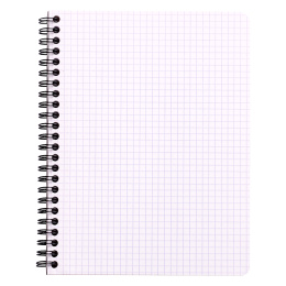 Notebook Spiral Hvit A5 Ruter i gruppen  Papir & Blokk / Skrive og ta notater / Skriveblokker og hefter hos Pen Store (127144)