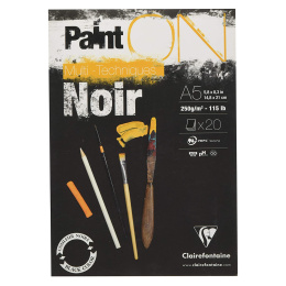 Paint'ON Multi-Techniques Black Noir A5 i gruppen  Papir & Blokk / Artistblokk / Akvarellpapir hos Pen Store (127409)