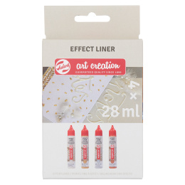Effect Liner Set 4 x 28 ml Standard Pearl i gruppen Hobby & Kreativitet / Farger / Hobbymaling hos Pen Store (127517)