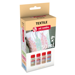 Tekstilfarge Set 4 x 50 ml Pastel i gruppen Hobby & Kreativitet / Farger / Tekstilmaling og Tekstiltusjer hos Pen Store (127584)