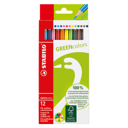 GreenColors Fargeblyanter 12-pakning i gruppen Penner / Kunstnerpenner / Fargeblyanter hos Pen Store (127802)