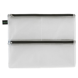 Lomme Mesh Dubbelzipper A4 i gruppen Penner / Penntilbehør / Pennal hos Pen Store (128374)