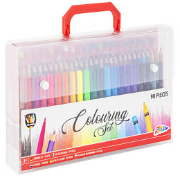 Fargelegging for barn 90-sett i gruppen Kids / Barnepenner / Fargeblyanter for barn hos Pen Store (128496)