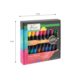 Akrylfarge 36 ml 18-sett i gruppen Kunstnermateriell / Kunstnerfarge / Akrylmaling hos Pen Store (128540)