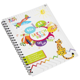Tegneblokk Spiral A4 135g (40 ark) i gruppen Kids / Kul og læring / Papir og Tegneblokker / Tegnepapir hos Pen Store (128570)