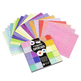 Origami Superpack 15x15 cm 180-pakke i gruppen Kids / Kul og læring / Papir og Tegneblokker / Origamipapir  hos Pen Store (128587)