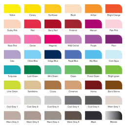 Promarker Brush Essential Collection 48-set i gruppen Penner / Kunstnerpenner / Illustrasjonmarkers hos Pen Store (128606)