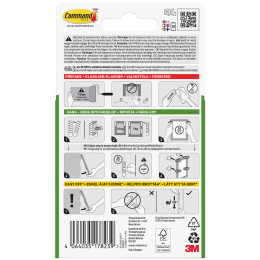 Command Strips for bildeoppheng Large Svart i gruppen Hobby & Kreativitet / Organisere / Rammer / Bildeoppheng hos Pen Store (128609)