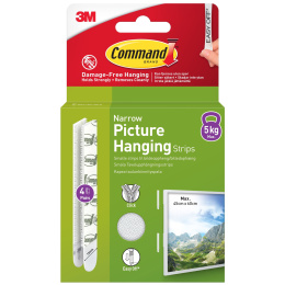 Command Strips for bildeoppheng Narrow i gruppen Hobby & Kreativitet / Organisere / Rammer / Bildeoppheng hos Pen Store (128610)