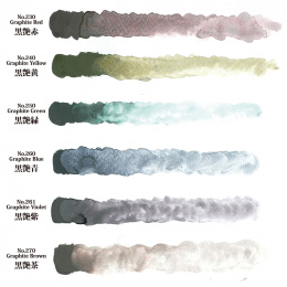 Gansai Tambi Aquarelle 6-set Graphite Colors i gruppen Kunstnermateriell / Kunstnerfarge / Akvarellmaling hos Pen Store (128725)