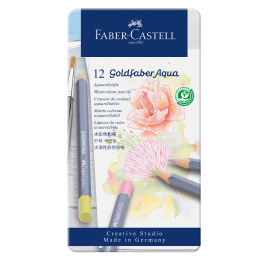 Goldfaber Aqua Akvarellblyanter 12-set Pastel i gruppen Penner / Kunstnerpenner / Akvarellblyanter hos Pen Store (128726)
