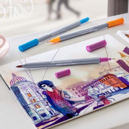 Goldfaber Aqua Dual Marker 6-sett Shades of grey i gruppen Penner / Kunstnerpenner / Illustrasjonmarkers hos Pen Store (128729)