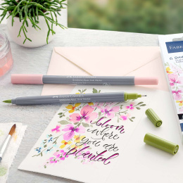 Goldfaber Aqua Dual Marker 6-sett Lettering i gruppen Penner / Kunstnerpenner / Illustrasjonmarkers hos Pen Store (128731)