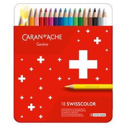 Swisscolor Fargeblyanter 18 sett i gruppen Penner / Kunstnerpenner / Fargeblyanter hos Pen Store (128910)