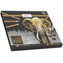 Metallic Mixed Media 19-set i gruppen Kunstnermateriell / Kunstnersett / Malingsett hos Pen Store (129356)