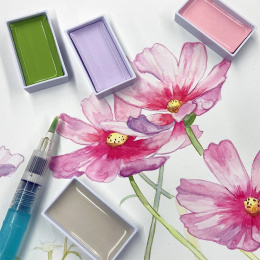 Gansai Tambi Aquarelle 100-sett i gruppen Kunstnermateriell / Kunstnerfarge / Akvarellmaling / Akvarellmaling i kopp hos Pen Store (129541)