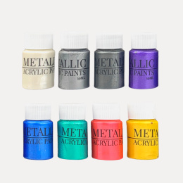 Akrylfarge Metallic Pearl 30 ml 8-sett i gruppen Kunstnermateriell / Kunstnerfarge / Akrylmaling hos Pen Store (130038)
