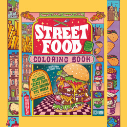 Street Food Coloring Book i gruppen Hobby & Kreativitet / Bøker / Fargebøker for voksne hos Pen Store (130062)