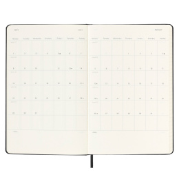 12M Daily Kalender Hardcover Large Black i gruppen  Papir & Blokk / Kalendere / 12 md kalendere hos Pen Store (130154)