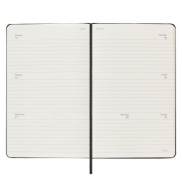 12M Weekly Planner Horizontal Hardcover Large Black i gruppen  Papir & Blokk / Kalendere / 12 md kalendere hos Pen Store (130173)