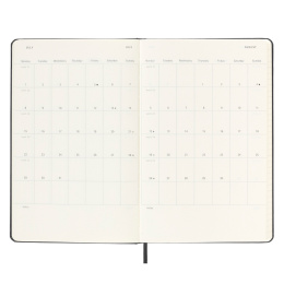 12M Weekly Planner Horizontal Hardcover Large Black i gruppen  Papir & Blokk / Kalendere / 12 md kalendere hos Pen Store (130173)