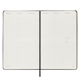 12M Weekly Planner Vertical Hardcover Large Black i gruppen  Papir & Blokk / Kalendere / 12 md kalendere hos Pen Store (130175)