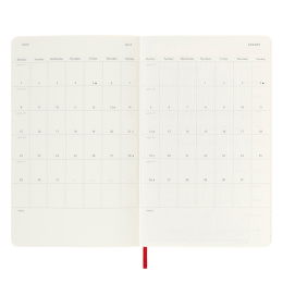12M Daily Kalender Softcover Large Red i gruppen  Papir & Blokk / Kalendere / 12 md kalendere hos Pen Store (130188)