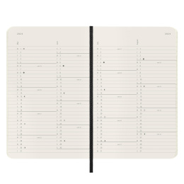 12M Monthly Kalender Softcover Pocket Black i gruppen  Papir & Blokk / Kalendere / 12 md kalendere hos Pen Store (130190)