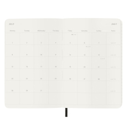 12M Monthly Kalender Softcover Pocket Black i gruppen  Papir & Blokk / Kalendere / 12 md kalendere hos Pen Store (130190)