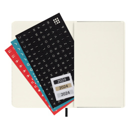 12M Monthly Kalender Softcover Pocket Black i gruppen  Papir & Blokk / Kalendere / 12 md kalendere hos Pen Store (130190)