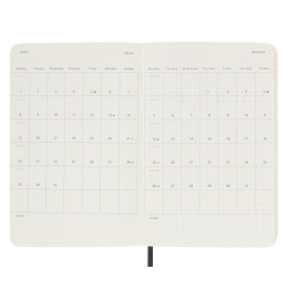 12M Weekly Notebook Softcover Pocket Black i gruppen  Papir & Blokk / Kalendere / 12 md kalendere hos Pen Store (130196)
