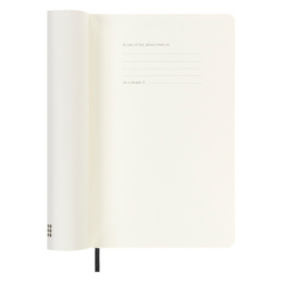 12M Weekly Notebook Horizontal Softcover Large Black i gruppen  Papir & Blokk / Kalendere / 12 md kalendere hos Pen Store (130203)