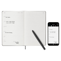 12M M+ Digital Planner Weekly Note Large Black i gruppen  Papir & Blokk / Kalendere / 12 md kalendere hos Pen Store (130205)