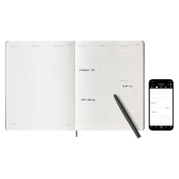 12M M+ Digital Planner Weekly Note XL Black i gruppen  Papir & Blokk / Kalendere / 12 md kalendere hos Pen Store (130206)