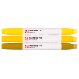 Marker 3-sett Yellow i gruppen Penner / Kunstnerpenner / Illustrasjonmarkers hos Pen Store (130478)