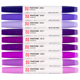Marker 9-sett Purple i gruppen Penner / Kunstnerpenner / Illustrasjonmarkers hos Pen Store (130484)