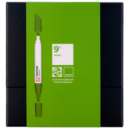 Marker 9-sett Green i gruppen Penner / Kunstnerpenner / Illustrasjonmarkers hos Pen Store (130487)