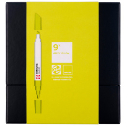 Marker 9-sett Green Yellow i gruppen Penner / Kunstnerpenner / Illustrasjonmarkers hos Pen Store (130488)
