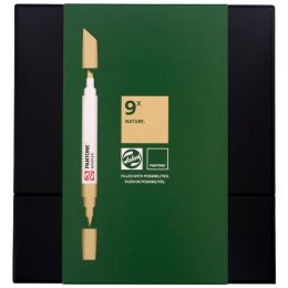 Marker 9-sett Nature i gruppen Penner / Kunstnerpenner / Illustrasjonmarkers hos Pen Store (130496)